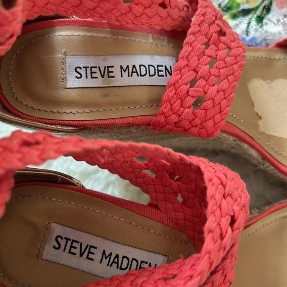 Steve Madden Magestee Coral Espadrille Wedge Sandals - Picture 4 of 12